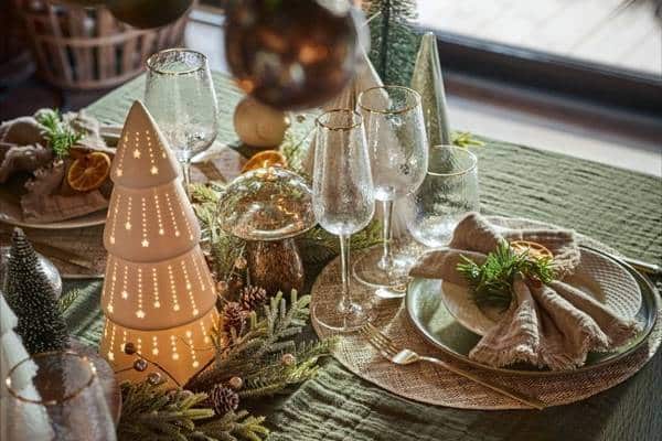 decorations tables des fetes noel 2023