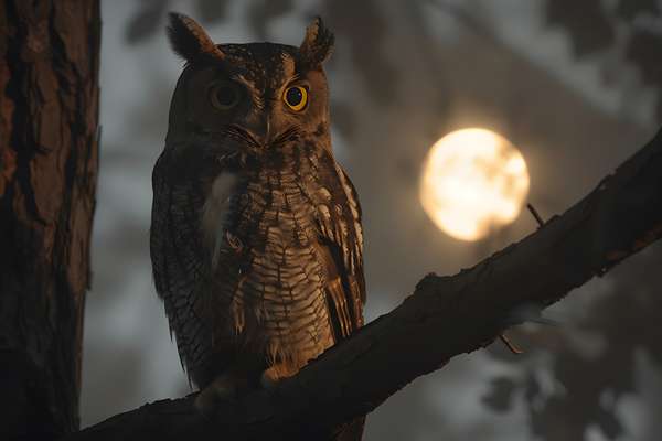 vue d un hibou dans un environnement froid avec une esthetique de reve 11zon
