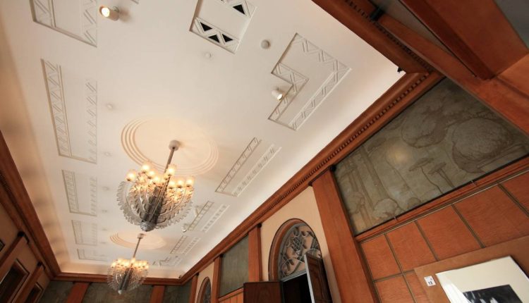 plafond séjour art déco