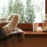 déco d'hiver avec des bougies