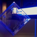 cube de verre collé par uv