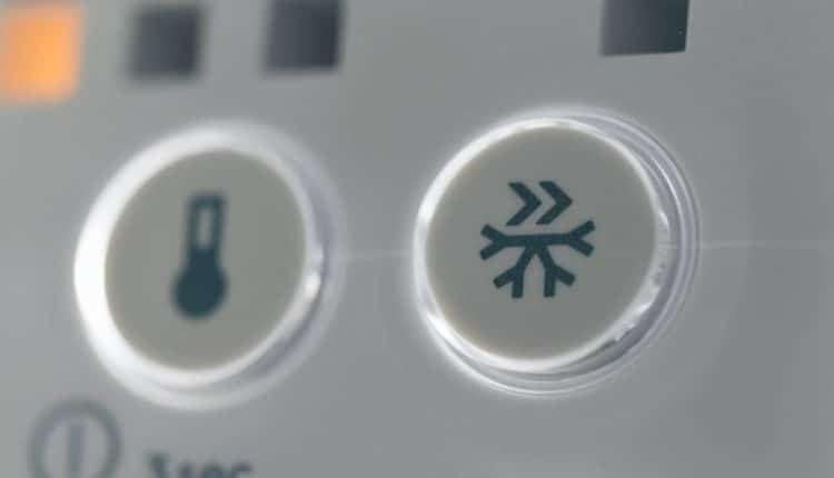 bouton de congélateur